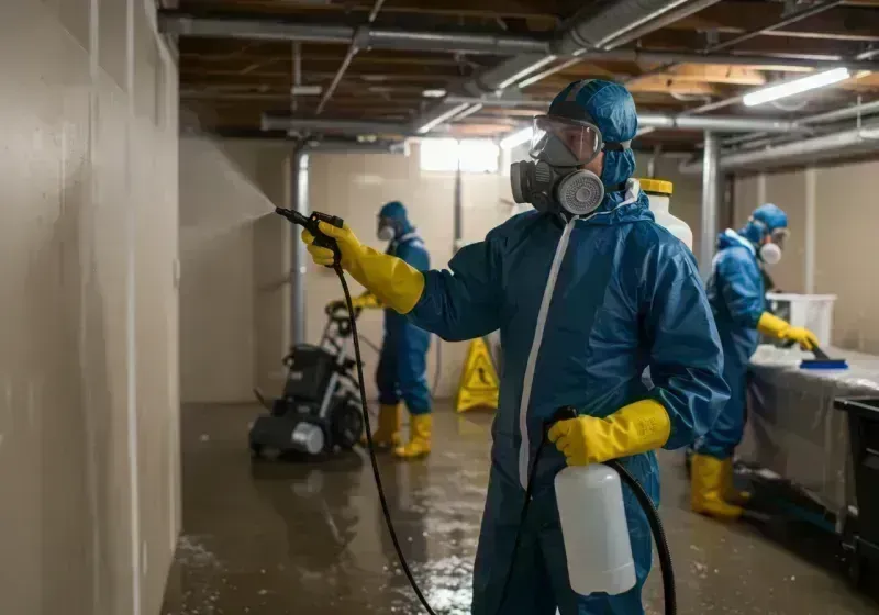 Basement Sanitization and Antimicrobial Treatment process in Oregon, IL